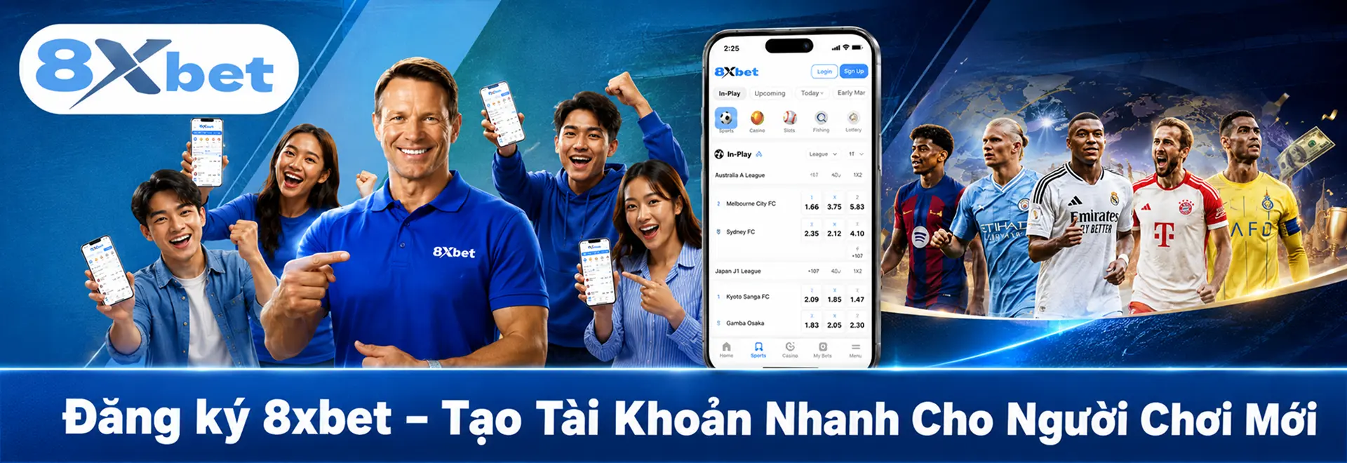 Đăng ký 8xbet – Tạo Tài Khoản Nhanh Cho Người Chơi Mới