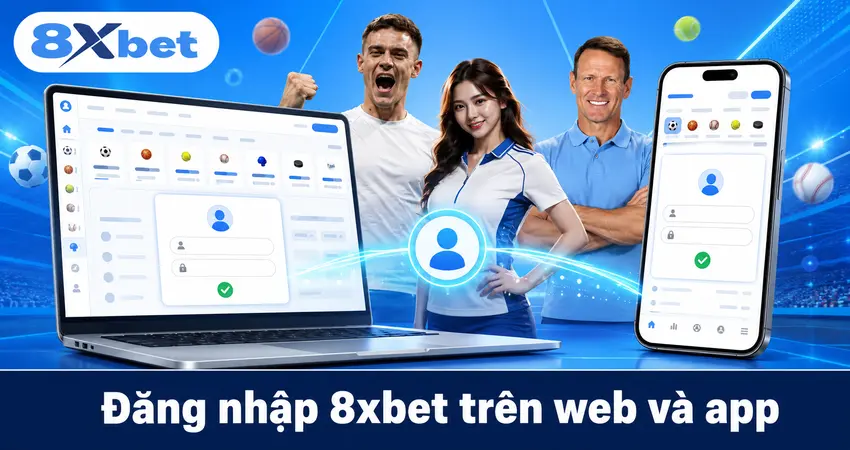 Đăng nhập 8xbet trên web và app